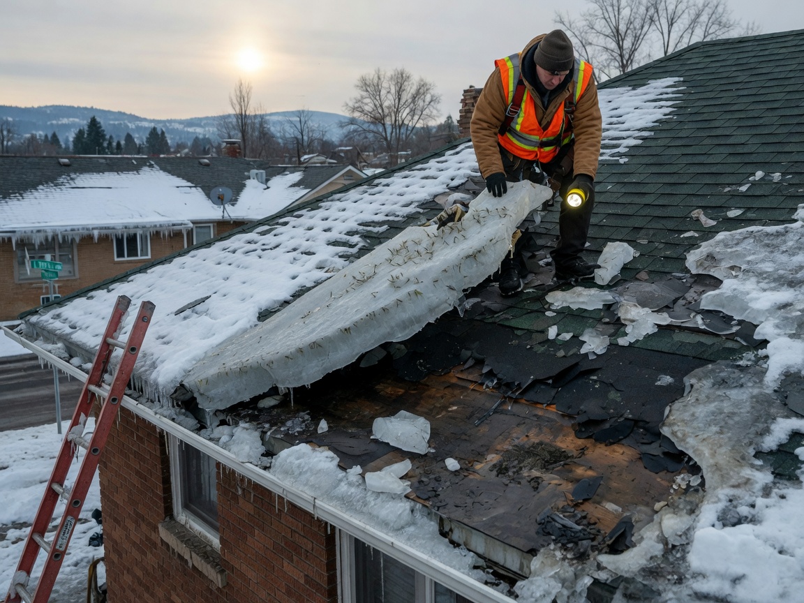 How To Inspect Your Roof For Ice Dam Damage In Spokane