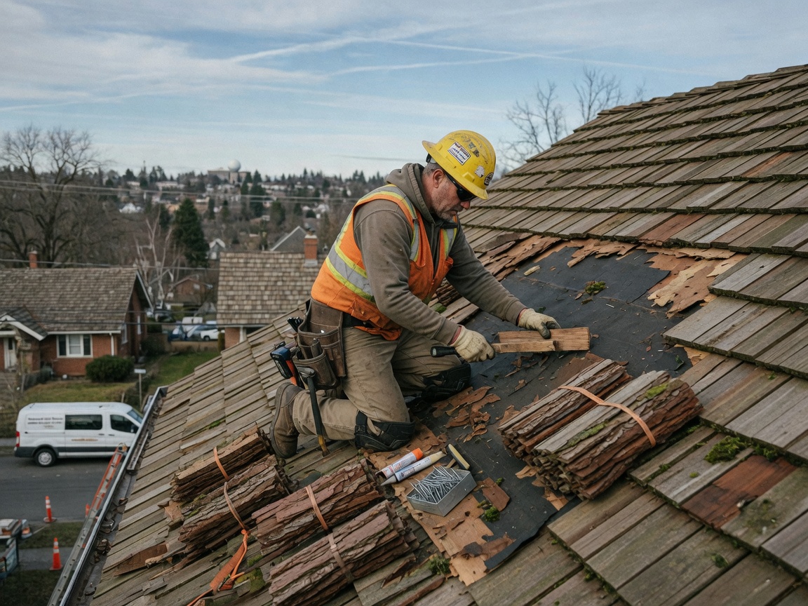Shake Roof Repair in Spokane